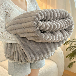 极速叠石桥毛毯毯子加厚冬u季牛奶绒珊瑚绒办公室午睡盖毯航空绒