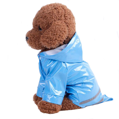 极速Spring Summker Dog Raincoat Reflective PU Puppy Pet Rain
