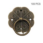 Cupboard Door Pulls 极速100Pcs Ring Cabinet PVintage Retro