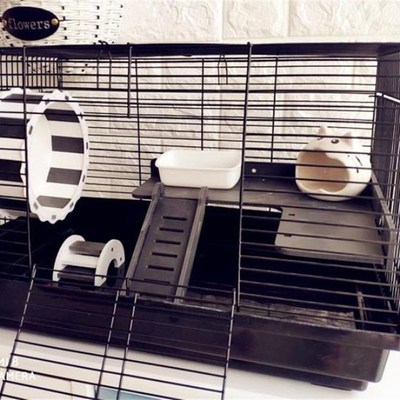 极速Black tie 47 cm pqackage hamster cage Syrian hamster 60