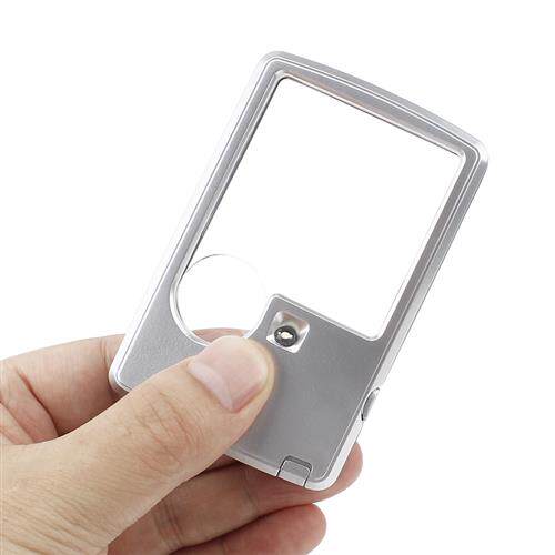 极速卡片放大镜手持可携式高清迷你小G型儿童学生老人阅读古玩珠