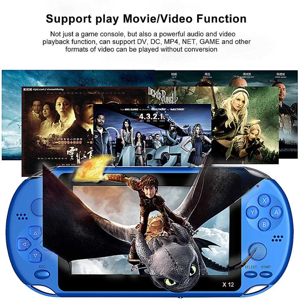 极速X12 1000+Vdeom Games Handheld Game Console for PSP Retro