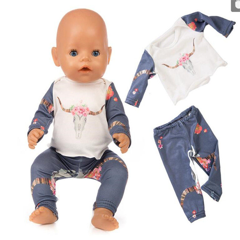 极速Dolcl Clothes Born Baby Fit 18 inch 40-43cm Unicorn Alpa