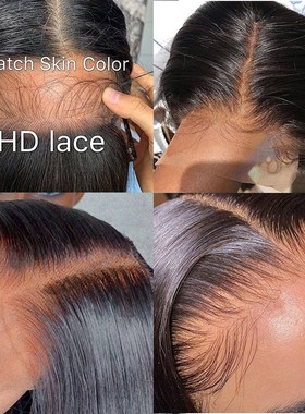 极速13x6 Lace Fronntal Closure Undetectable 5x5 Transparent
