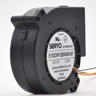 新品SERVO伺服 10cm 1033 鼓风机 EA1033H12BAKS-61 12v 1.25A散