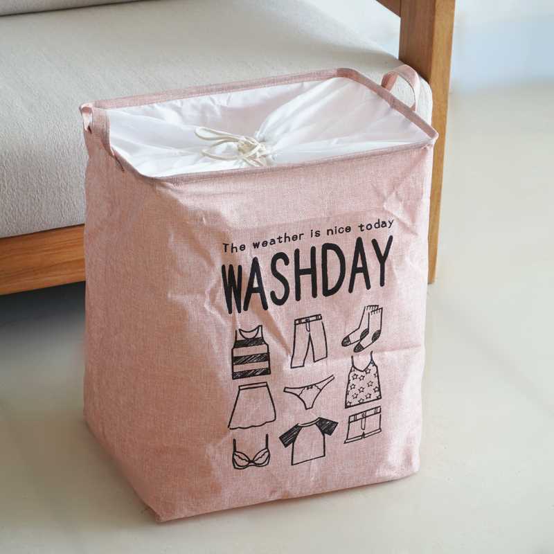 极速特大号布艺可折叠束口u收口杂物衣服被子收纳袋脏衣篮方形桶