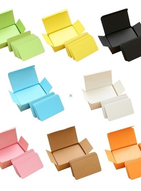 极速Paper Blank Indoex Flash Cards DIY Greeting Quick Messag