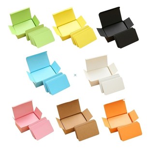 极速Paper Blank Indoex Flash Cards DIY Greeting Quick Messag