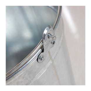 极速加厚a大号铁桶铁皮桶铁皮水桶白铁桶垃圾铁皮桶 8/12/15L