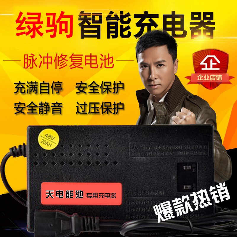 极速绿驹电动车充电器24V48V1t2AH60V64V72V80V84V96V20AH通用原