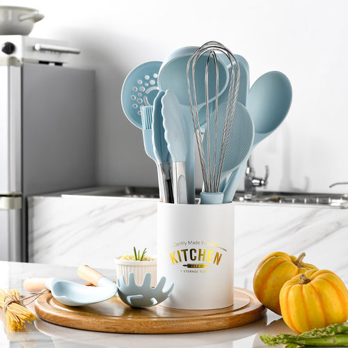 新品New product launch Morandi blue Gsilicone kitchenware se
