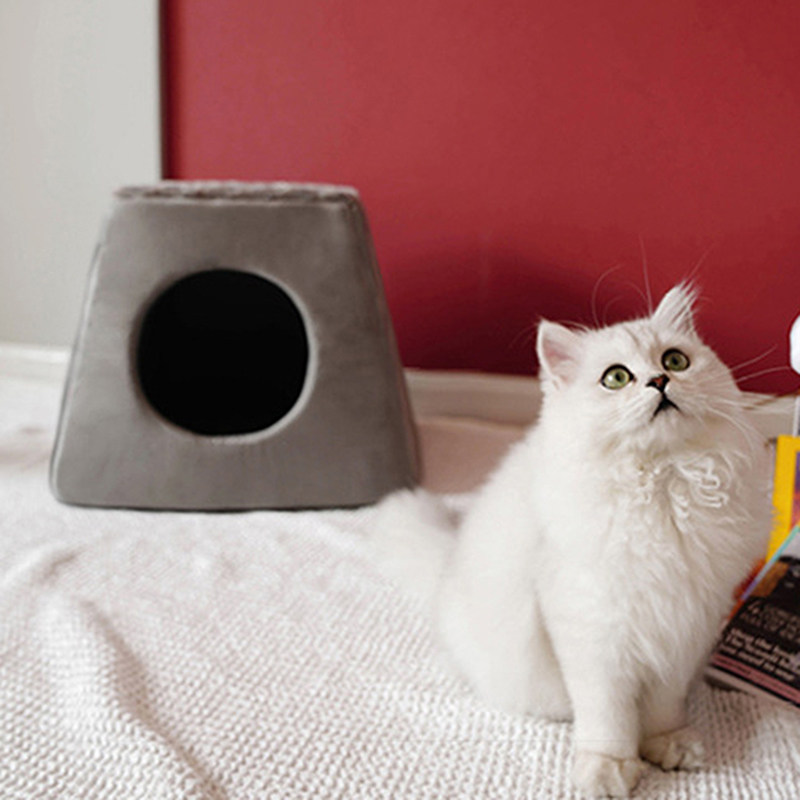 极速Pet Dog Cat Tent House Kennel Winter Warm WNest Soft