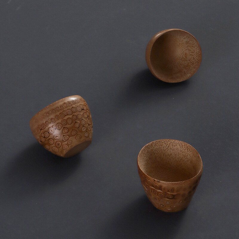 极速手工打磨老竹根雕小茶杯酒杯雕刻竹子公道杯T竹雕杯小水杯茶,特色手工艺,竹编/竹雕,淘宝优惠券,粉丝福利购,淘宝优惠卷