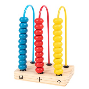 极速木质三档计数器n一年级小学生教师用个位十位百位数学计算架