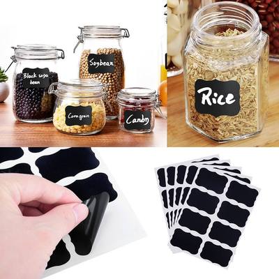 极速32apcS BLacKBoaRd Spice eR ReuSaBLe Jam JaR LaBeLS Kitch