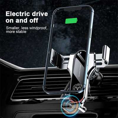 新品15W Magnetic Car Wireless Charger Air Vent Mount YPhone