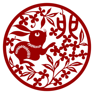 极速兔年剪纸图样12张手工u纸雕图案底稿春节窗花图样A4/A3实物打