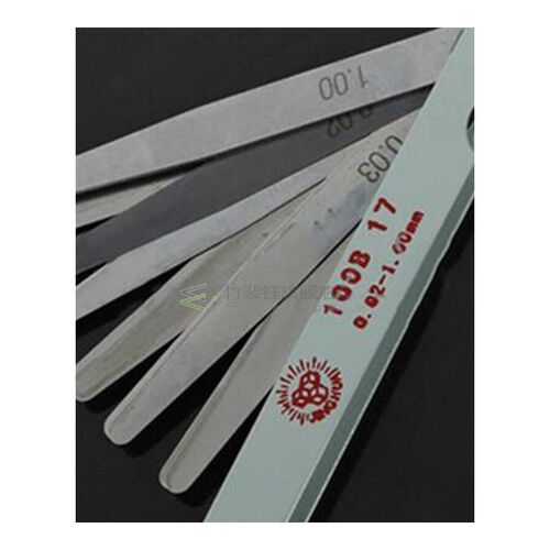 极速100mm Lengjth Metric Feeler Gauge 17 Blade Gap Filler 0.