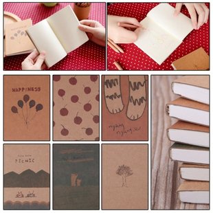极速Notebook Blanmk Page Painting Paper Book Journal Diary N