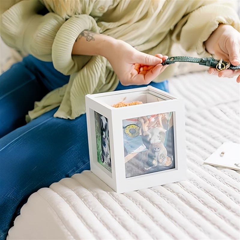 极速宠物相框纪念盒猫咪胡须收纳狗狗毛发M牙齿收藏盒宠物仓鼠骨