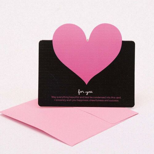 新品Card and envelope farewell card valentines day gre.etin