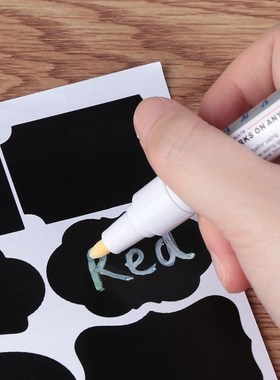 极速40pcs/48Pcs/3m6PCS Waterproof Chalkboard Kitchen Spice L