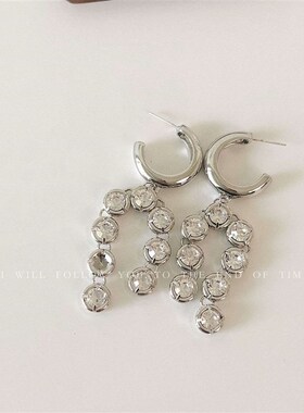 极速All-match personality half diamond halNf chain round car
