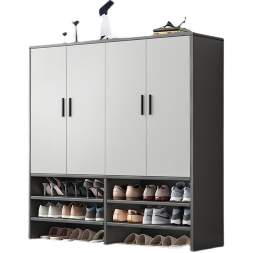 极速120cm高鞋柜家用门口60cm长简约现代楼道外入户90Z宽多层收纳