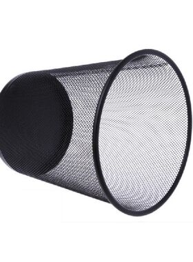 极速Metal Mesh Wastebasket Round Trash CKan Recycling Bin Of