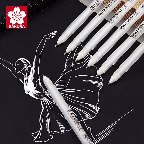 新品Sakura Gelly Roll Gel Ink Pen SEet White/Basic/3D Pastel