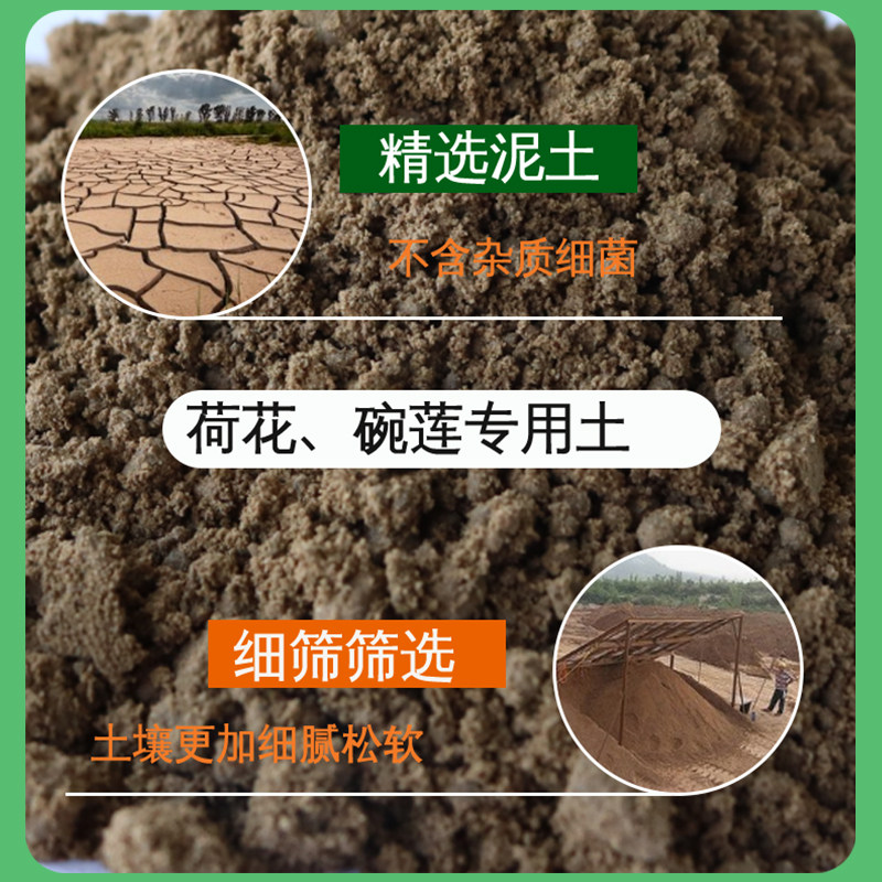 极速碗莲专用土泥土荷花睡莲通用B荷塘泥莲藕莲花盆栽肥料专用肥