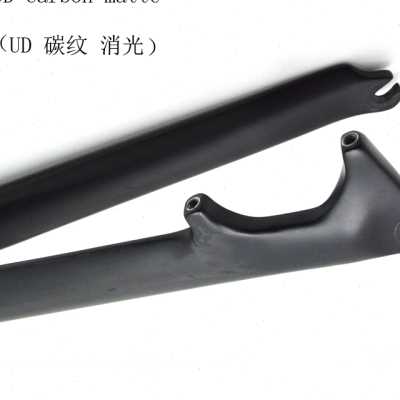 极速全碳纤维折叠自行车406前叉z 小轮车16及14寸碳叉折叠车无避