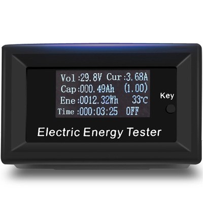 极速300V 20A Electric Eneurgy Tester DC Voltmeter Ammeter Cu