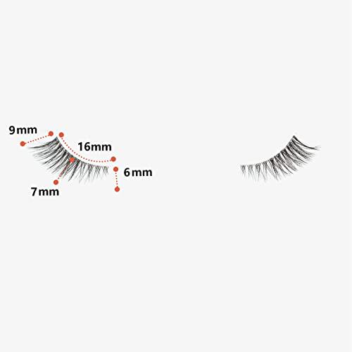 新品Half Lashes lwith Clear Band Wispy Eyelashes Natural Loo