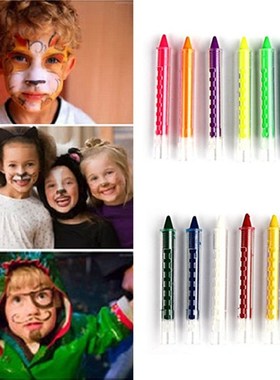 极速6 Colors Face Painting Pencils Splicing StructVure Face