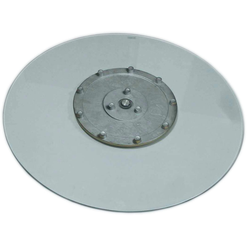 极速钢化玻璃转盘餐桌转盘家用圆桌饭桌台L面玻璃转盘圆形桌子转