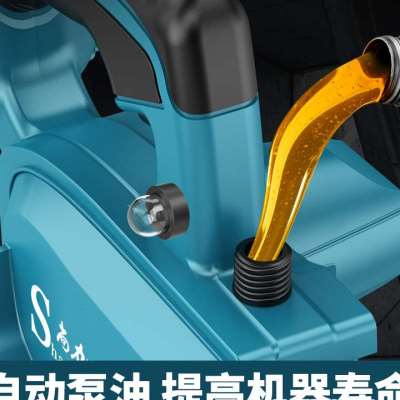 极速新品新品大功f率8寸家用锂r电锯无刷电链锯伐V木锯小型手持锂