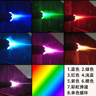 新品感应闪光战术火帽发光器软弹枪M416喷火猪消音器吸水玩具配件