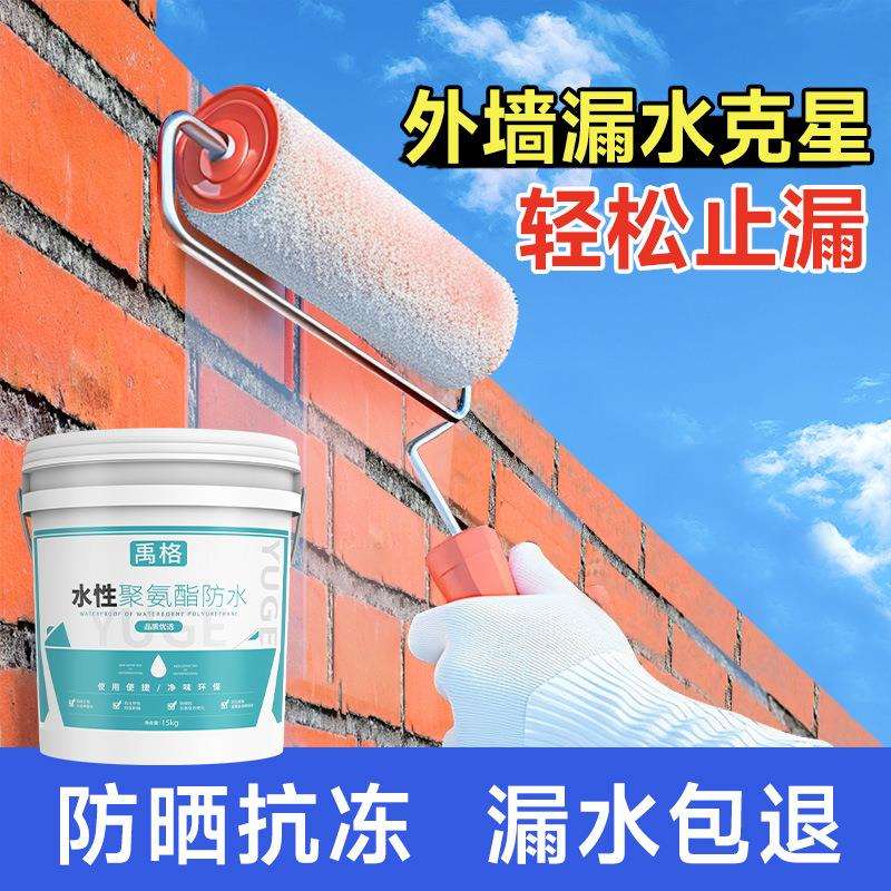 外墙屋顶窗台透明胶墙面漆渗水补漏材料王漏水防漏补涂料