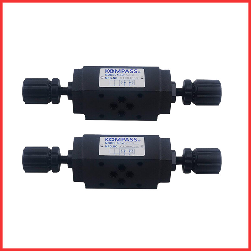 台湾KOMPASS康百世叠加式节流阀MSW-02-X/MSB-02液压站自动节流阀