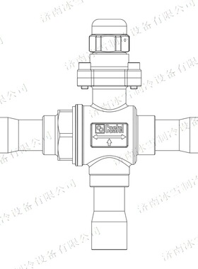 Castel卡士妥三通球阀6690E/M42,带ODS铜接头