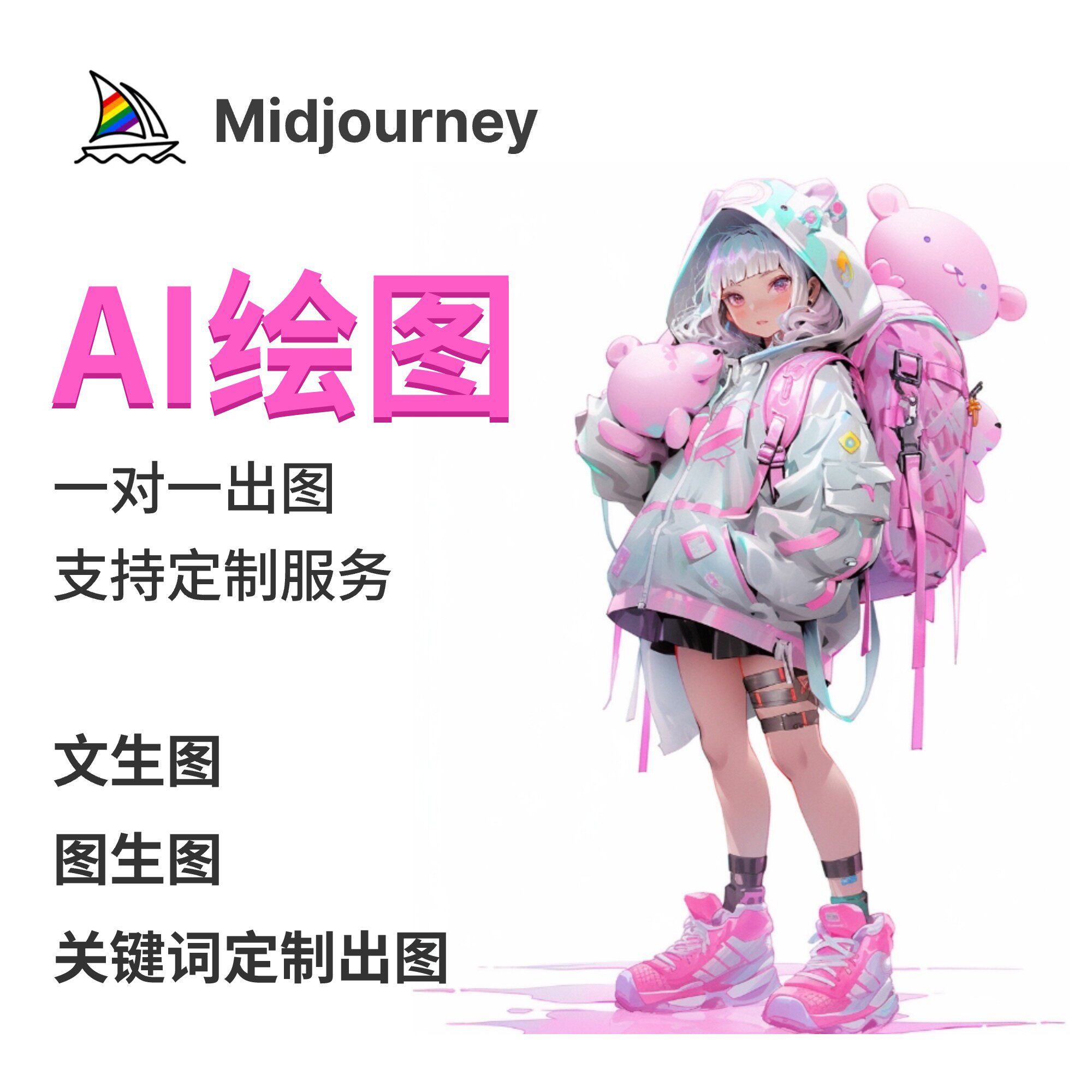 ai代出图绘画设计绘图sd软件ai出图代生图文生图图生图AI出图定制_虎窝淘