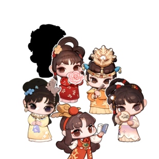 红楼梦主题海棠诗社盲盒创意手办周边装饰潮玩解压摇摇乐