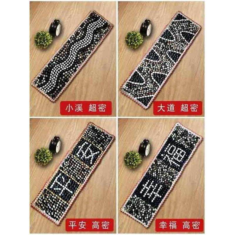 鹅卵石足底按摩垫雨花石地毯家用脚踩鹅卵石头加密长全凸脚底脚踩