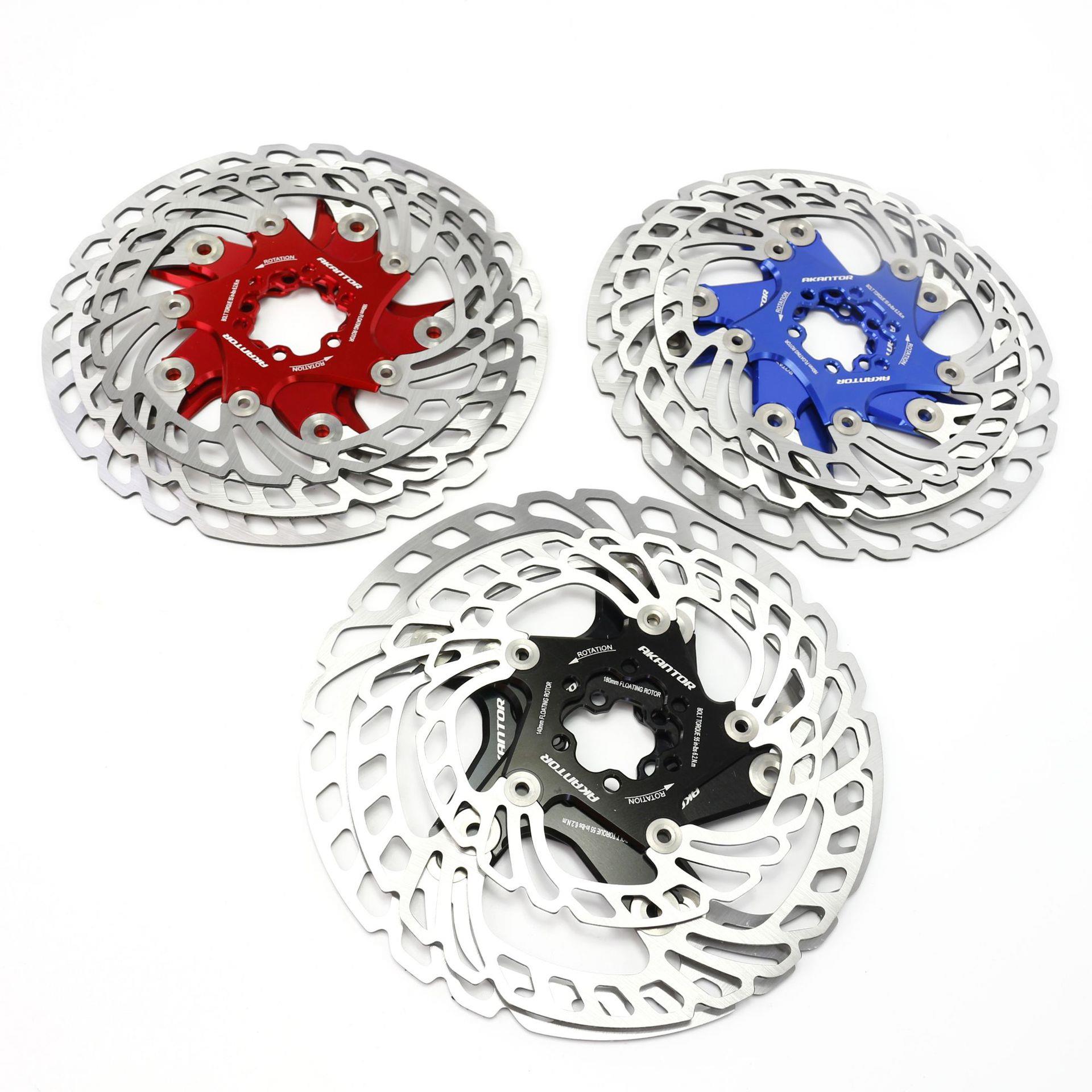 山地车浮动碟片 六钉碟盘自行车刹车盘140 180 160MM散热碟片203