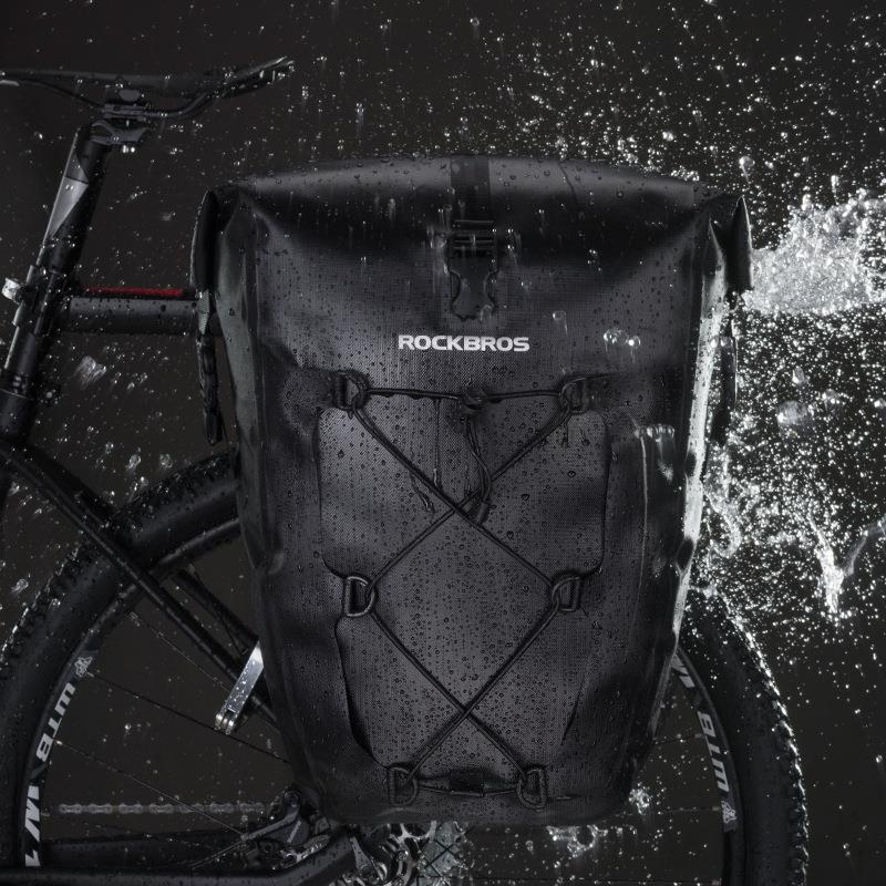 洛克兄弟防水驮包货架包山地车驼包川藏长途全防雨自行车骑行装备