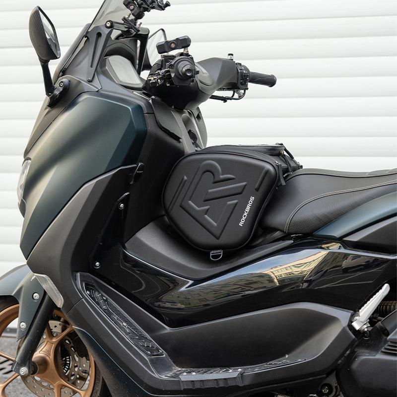 洛克兄弟踏板摩托车油箱包前置硬壳摩旅三角包NMAX PCX 佛沙 XMAX