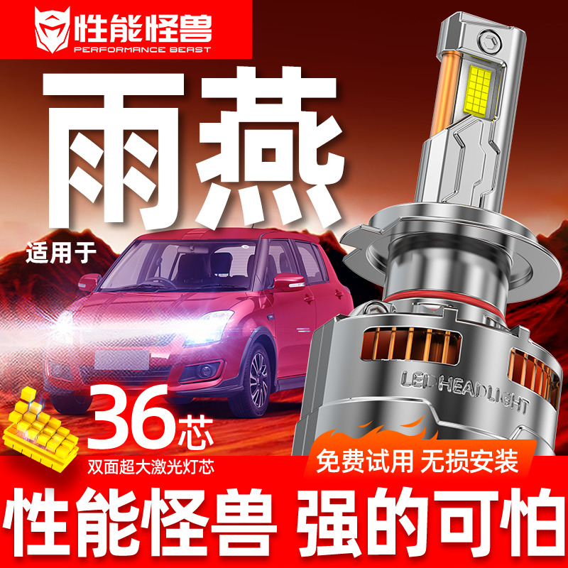 【雨燕专用LED大灯】超亮聚光