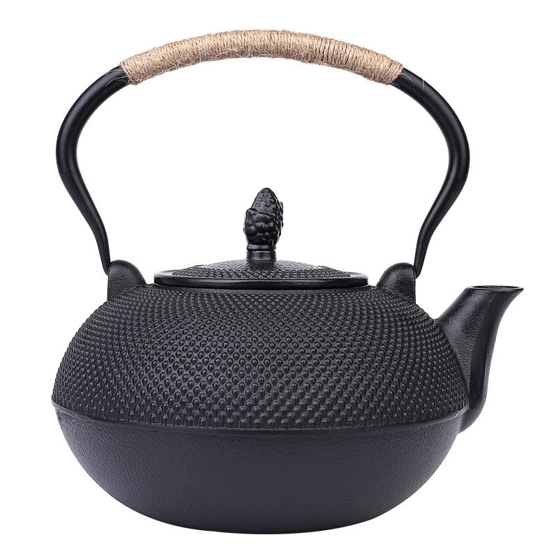 铸铁壶大容量1.8L大号烧水壶新中式茶室茶柜摆件铁茶壶自在钩新品