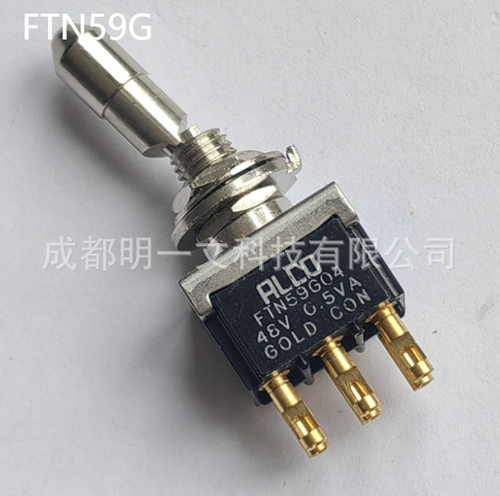 FTN59G拨动开关, 开-开TE泰科全新 DPDT, 不发光, F, 面板安装,6A